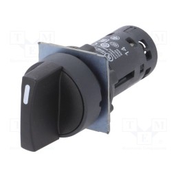 1 pcs x SCHNEIDER ELECTRIC - XB7ND33 - Switch: rotary, 22mm, Stabl.pos: 3, NO x2, black, none, 0.3A/240VAC