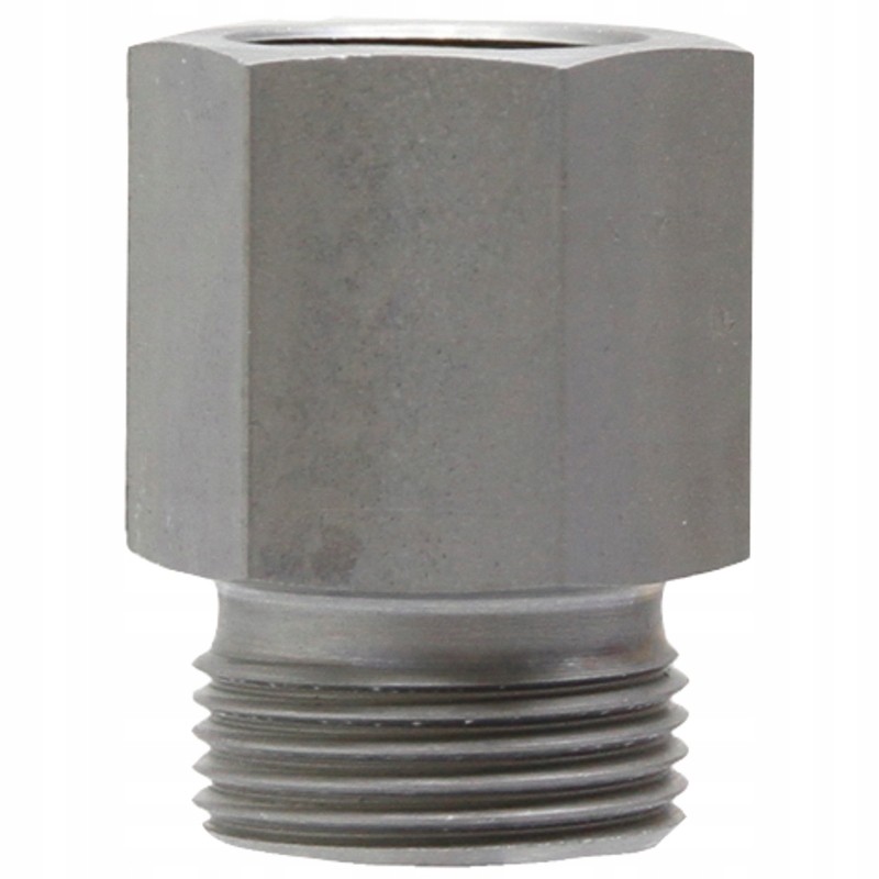 Straight connector with female thread M10 M12 DIN 2353