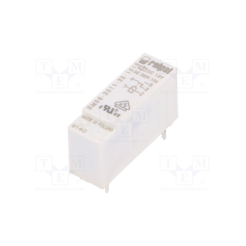 1 pcs x RELPOL - RM96-3011-35-1018 - Relay: electromagnetic, SPDT, Ucoil: 18VDC, 8A, 8A/250VAC, 8A/24VDC