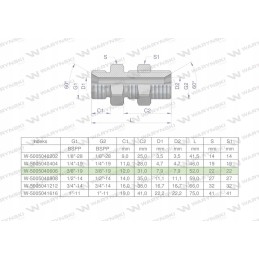 Inch bulkhead hydraulic connector bb 3 8