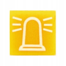 Warning lamp switch insert 14x14mm