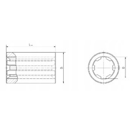 Profile sleeve 1 3 8 comer 6 z