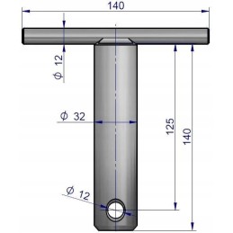 Field hitch fork pin c 360