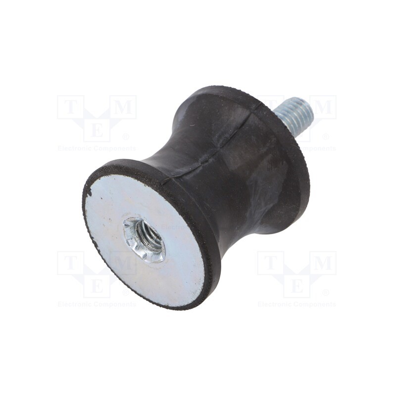 1 pcs x ELESA+GANTER - DVC.2-35-25-34-M8-20-40 - Vibration damper, M8, Ø: 35mm, rubber, L: 34mm, Thread len: 23mm