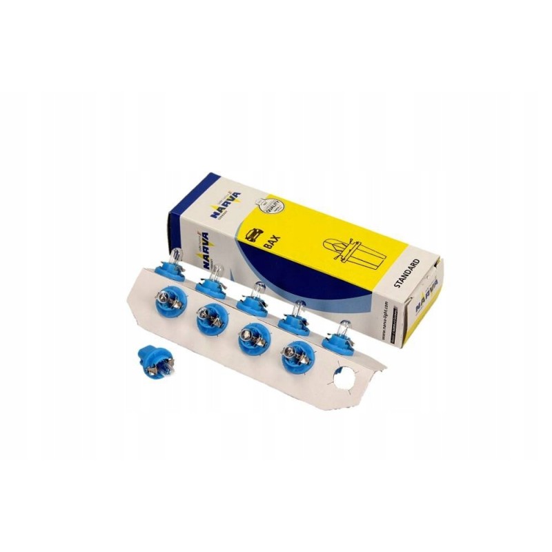 Bulb 12v 1 2w, blue plastic housing