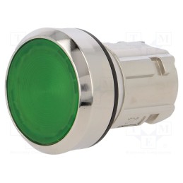 1 pcs x SIEMENS - 3SU1051-0AA40-0AA0 - Switch: push-button, 22mm, Stabl.pos: 2, green, IP67, flat, Pos: 2