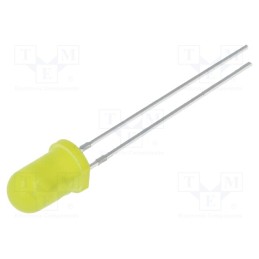 2 pcs x OPTOSUPPLY - OSY5MS5B64A - LED, 5mm, yellow, blinking, 1120÷1560mcd, 60°, 3÷5V, 20mA, 1.8Hz