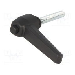 1 pcs x ELESA+GANTER - 141561 - Lever, adjustable, Thread len: 50mm, Lever length: 73mm