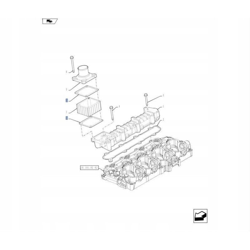 Seal new holland case 4899921 cnh