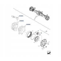 Washer 45x25 7x0 8 new holland case 4997510 cnh