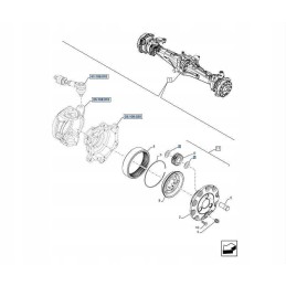 Washer 45x25 7x0 8 new holland case 4997510 cnh