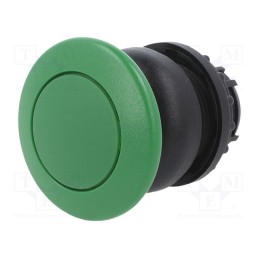 1 pcs x EATON ELECTRIC - M22S-DP-G - Switch: push-button, 22mm, Stabl.pos: 1, green, none, IP67, mushroom