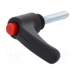 1 pcs x ELESA+GANTER - ERX.63 P-M6X40-C6 - Lever, adjustable, Thread len: 40mm, Lever length: 63mm, -30÷130°C