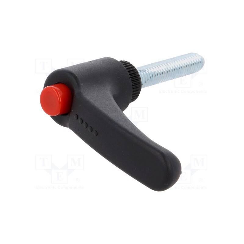 1 pcs x ELESA+GANTER - ERX.63 P-M6X40-C6 - Lever, adjustable, Thread len: 40mm, Lever length: 63mm, -30÷130°C