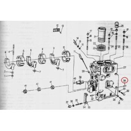 C 330 cylinder block retaining pin