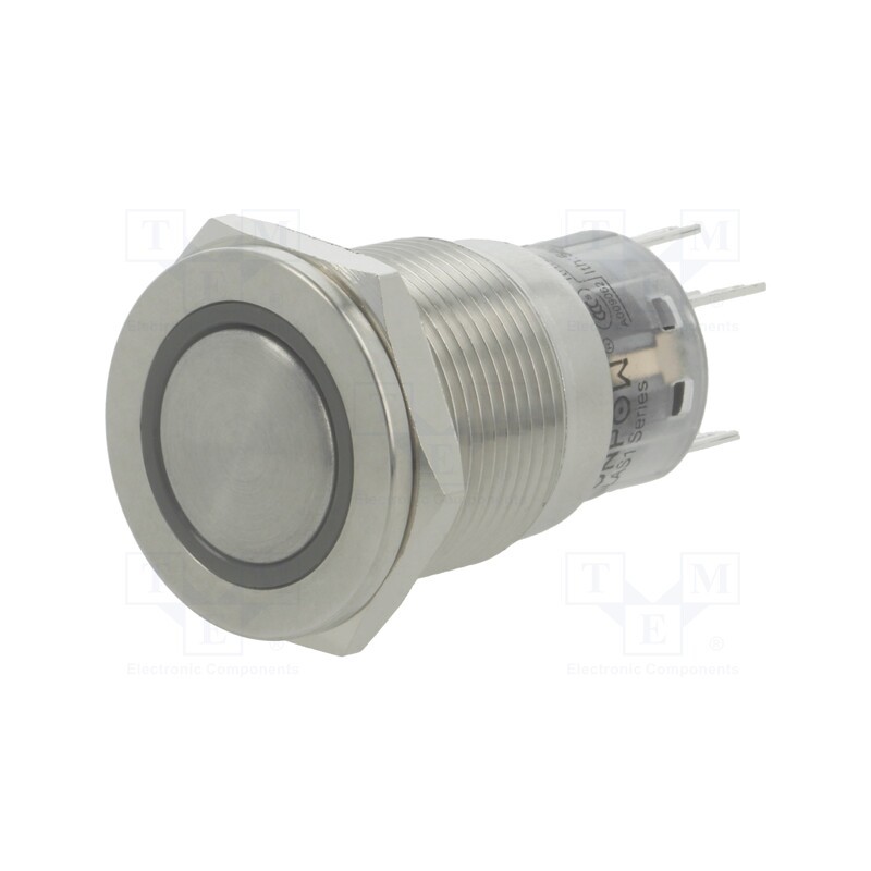 1 pcs x ONPOW - LAS1-AGQPF-11ZE/R/12V/S - Switch: vandal resistant, Pos: 2, SPDT, 0.5A/220VAC, 1A/24VDC, IP67