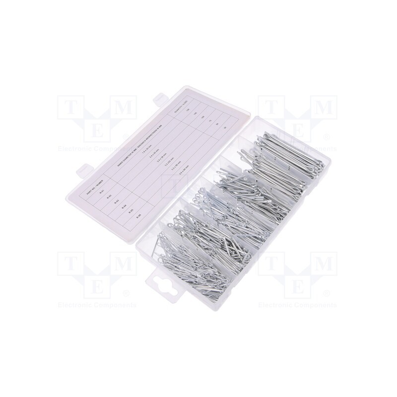1 set x YATO - YT-06873 - Set of splint pin, 555pcs.