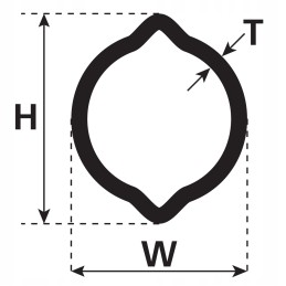 Profile pipe 3m 1b 6005703079