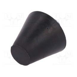 1 pcs x ELESA+GANTER - DVB.6-20-17-M5-6-70 - Vibroisolation foot, Ø: 20mm, Shore hardness: 70±5, 468N, 110N/mm