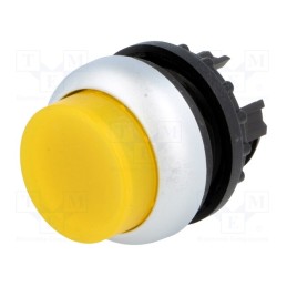 1 pcs x EATON ELECTRIC - M22-DLH-Y - Switch: push-button, 22mm, Stabl.pos: 1, yellow, M22-FLED,M22-LED