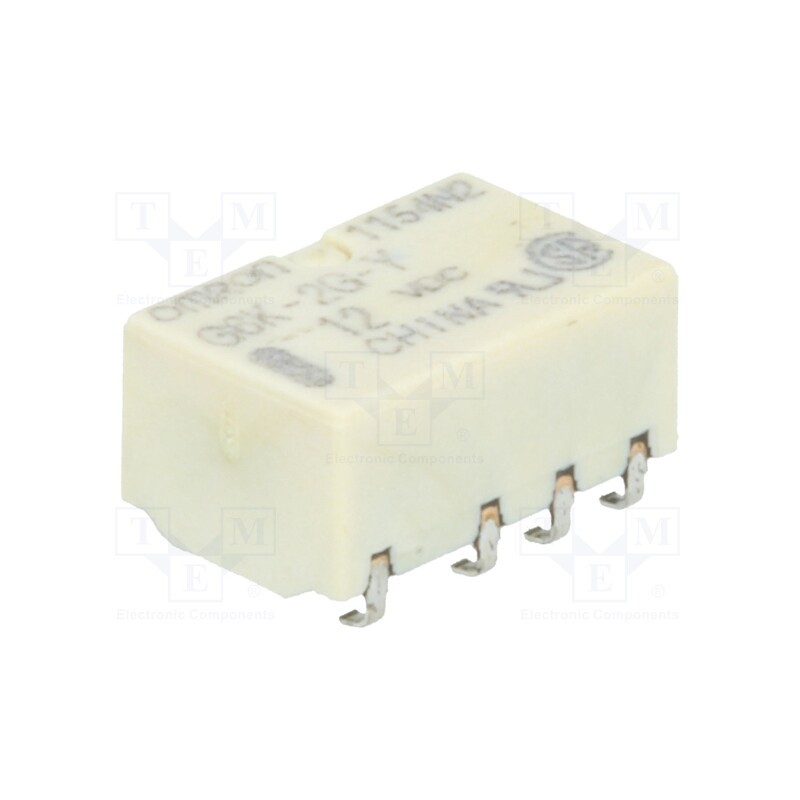 1 pcs x OMRON OCB - G6K-2G-Y 12VDC - Relay: electromagnetic, DPDT, Ucoil: 12VDC, Icontacts max: 1A, SMD