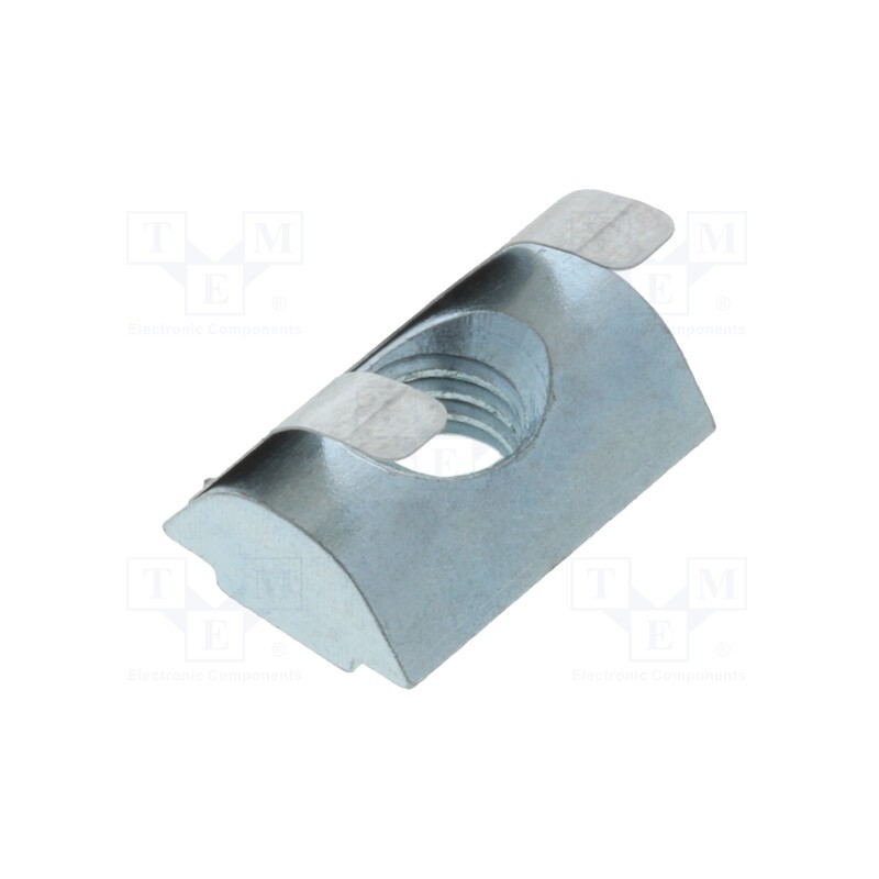 1 pcs x FATH - 096286F - Nut, for profiles, Width of the groove: 6mm, with spring leaf