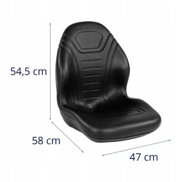 Tractor seat 47 x 41 cm hillvert 10090296