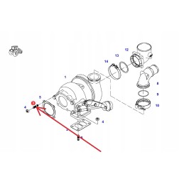 F291200100140 turbocharger pin m10 x 40