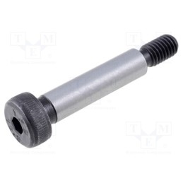 1 pcs x ELESA+GANTER - ISO 7379-6-M5-25 - Shoulder screw, steel, M5, 0.8, Thread len: 9.5mm, hex key, HEX 3mm