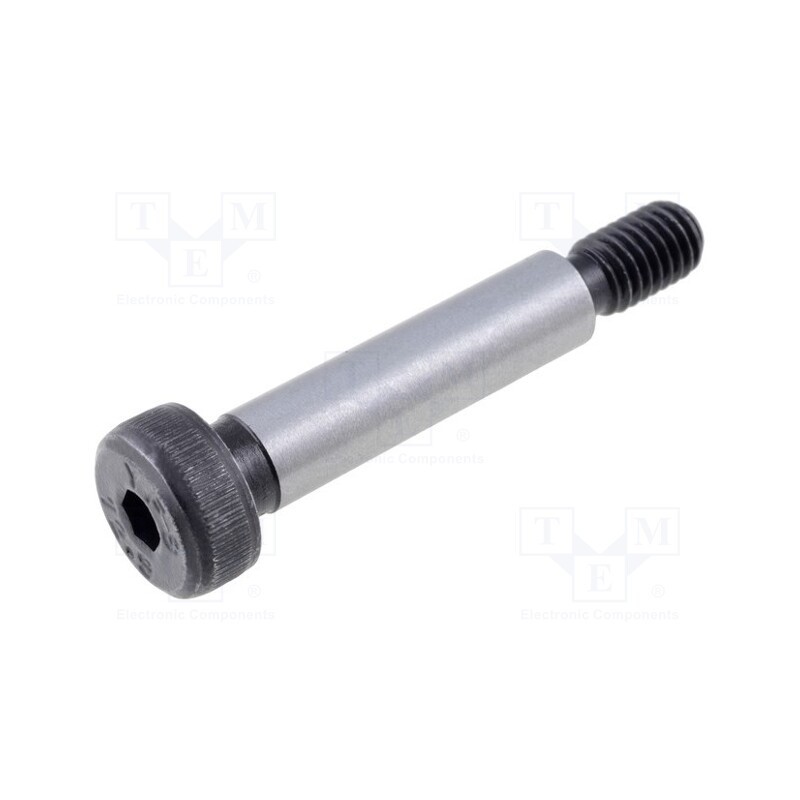 1 pcs x ELESA+GANTER - ISO 7379-6-M5-25 - Shoulder screw, steel, M5, 0.8, Thread len: 9.5mm, hex key, HEX 3mm