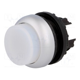 1 pcs x EATON ELECTRIC - M22-DLH-W - Switch: push-button, 22mm, Stabl.pos: 1, white, M22-FLED,M22-LED