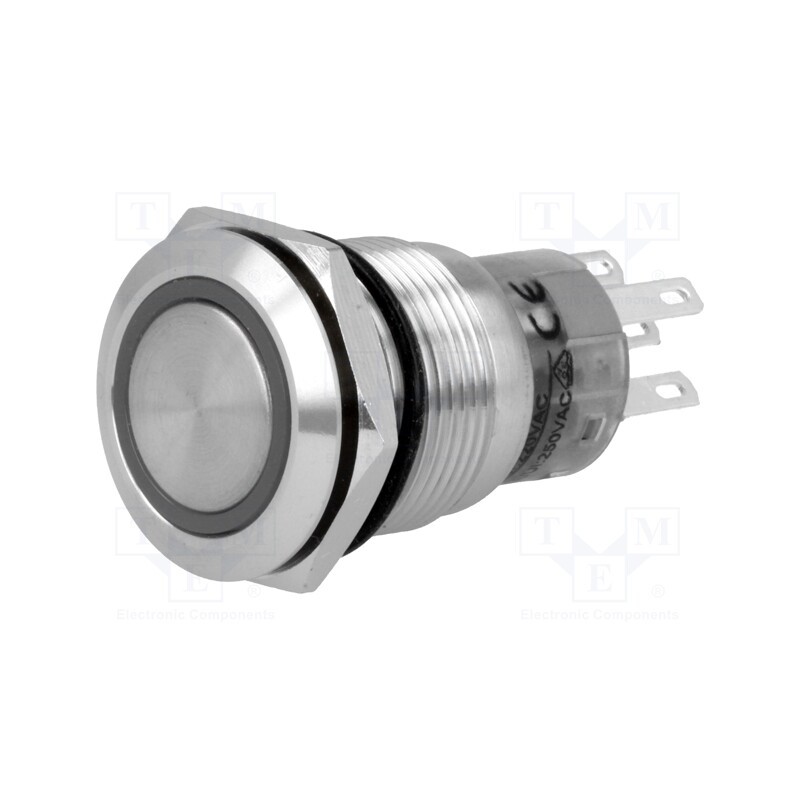 1 pcs x ONPOW - LAS1-AGQ-11E/R/6V - Switch: vandal resistant, Pos: 2, SPDT, 0.5A/220VAC, 1A/24VDC, IP67