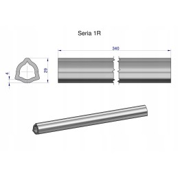 Inner pipe, series 1r, for 460 shaft, articulated