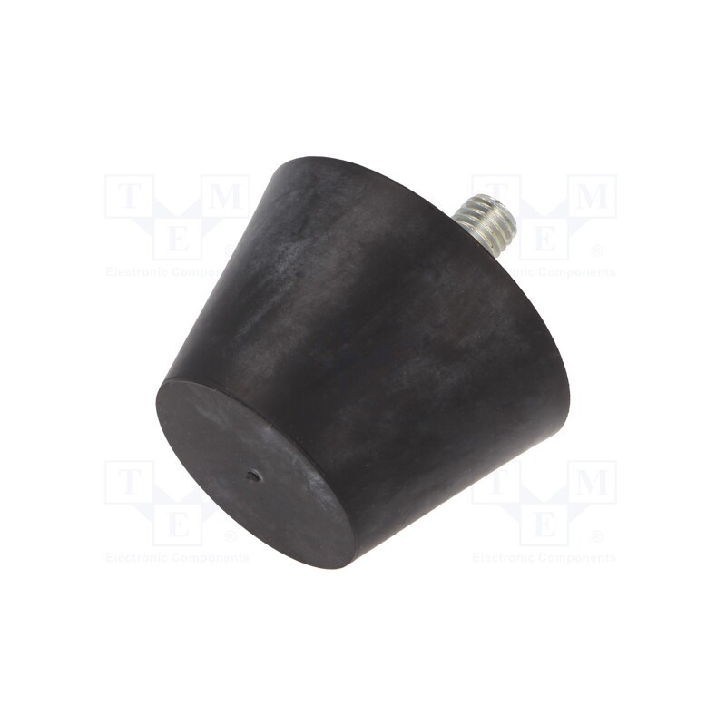 1 pcs x ELESA+GANTER - DVB.6-60-40-M10-20-70 - Vibroisolation foot, Ø: 60mm, Shore hardness: 70±5, 3258N, 326N/mm