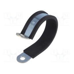 1 pcs x MPC INDUSTRIES - LKD16025 - Fixing clamp, ØBundle : 60mm, W: 25mm, steel, Cover material: EPDM