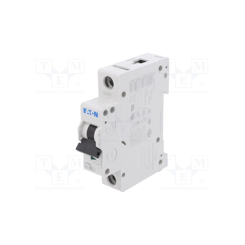 1 pcs x EATON ELECTRIC - FAZ-B5/1 - Circuit breaker, 230/400VAC, Inom: 5A, Poles: 1, Charact: B, 15kA