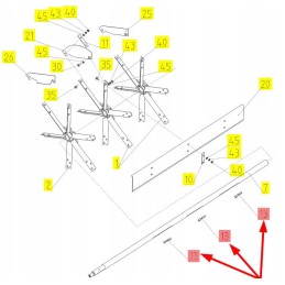 100028746 wedge with nose 10 x 8 x 50