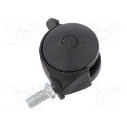 1 pcs x COLSON - BPN 050 M10X20 - Furniture wheel, Ø: 50mm, H: 53mm, torsional with lock,with lever