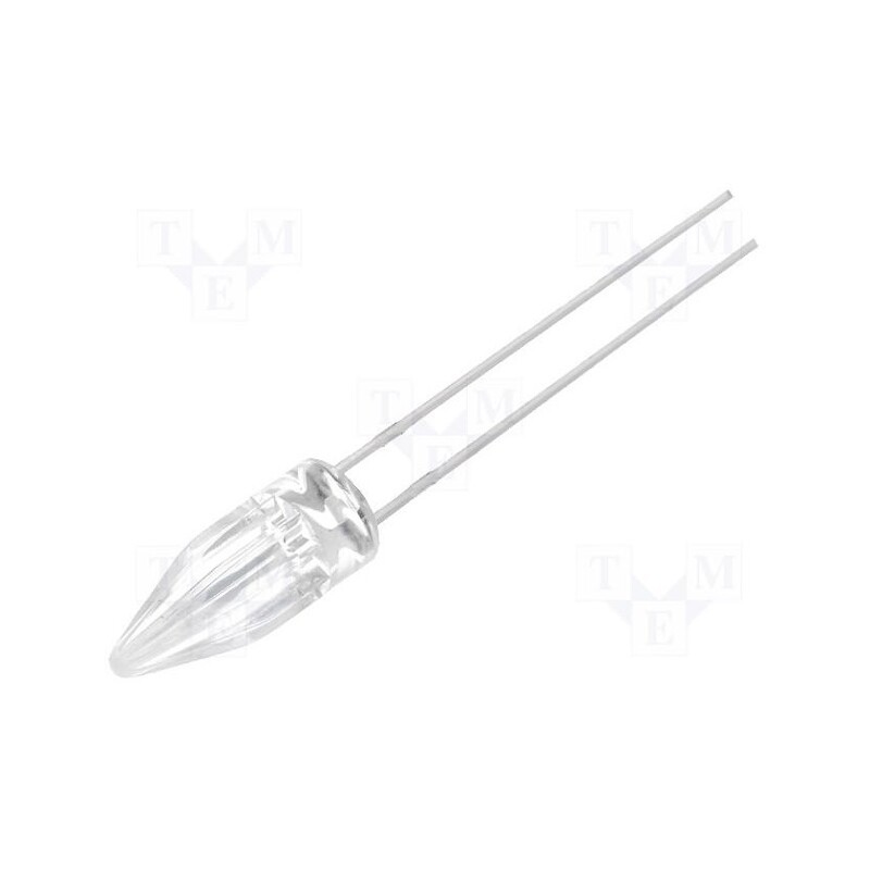 2 pcs x OPTOSUPPLY - OS2MDK58A1B - LED, 5mm, white warm, candle light effect,blinking, 500÷750mcd