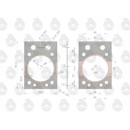 Head gasket, copper-plated, 46505130 c 360 or