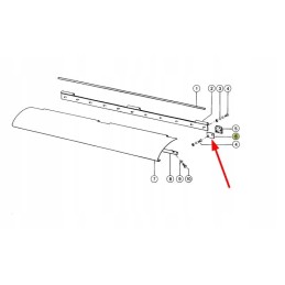 645244 0 metal plate of the intake channel