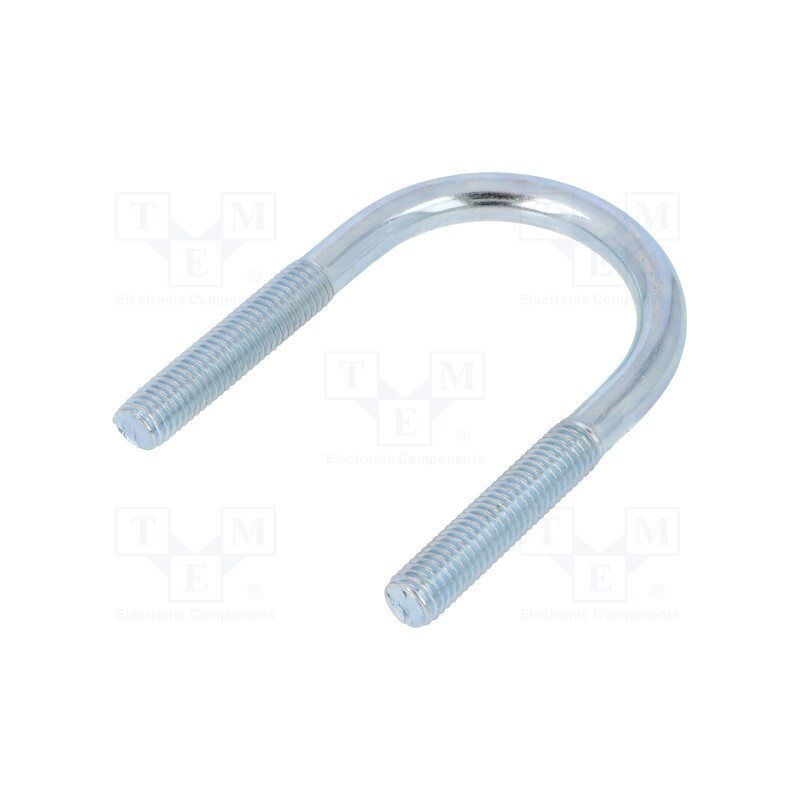 1 pcs x DROMET - CB10..49..92(1 1/2') - U-bolt, B, 1.5, steel, zinc, Thread len: 45mm, for fixing pipes