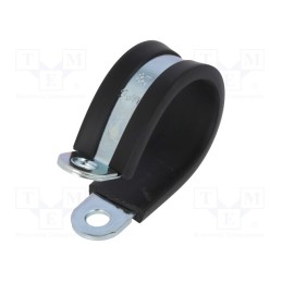 1 pcs x MPC INDUSTRIES - LKD12815 - Fixing clamp, ØBundle : 28mm, W: 15mm, steel, Cover material: EPDM