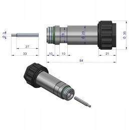 Coil pin 23mm for Warynski solenoid valves