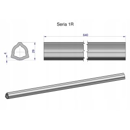 Inner pipe, series 1r, for shaft 760, articulated