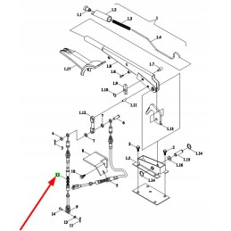Tb1s433010012k left handbrake lever cable