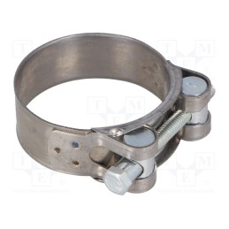 1 pcs x MPC INDUSTRIES - S2052 - T-bolt clamp, W: 22mm, Clamping: 52÷55mm, chrome steel AISI 430, S
