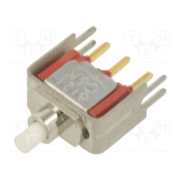 1 pcs x C&K - 8121SD3V3GE - Switch: push-button, Pos: 2, SPDT, 1A/120VAC, 1A/28VDC, ON-(ON)