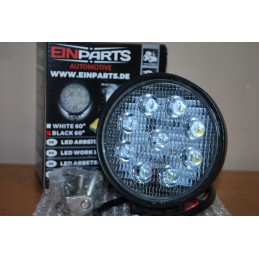 Round LED work lamp 27w, field searchlight