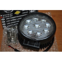 Round LED work lamp 27w, field searchlight